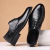 First Layer Cowhide Men'S Shoes Men'S Leather Shoes Leather Breathable Business Casual Shoes British Dress Single Shoes Work Shoes