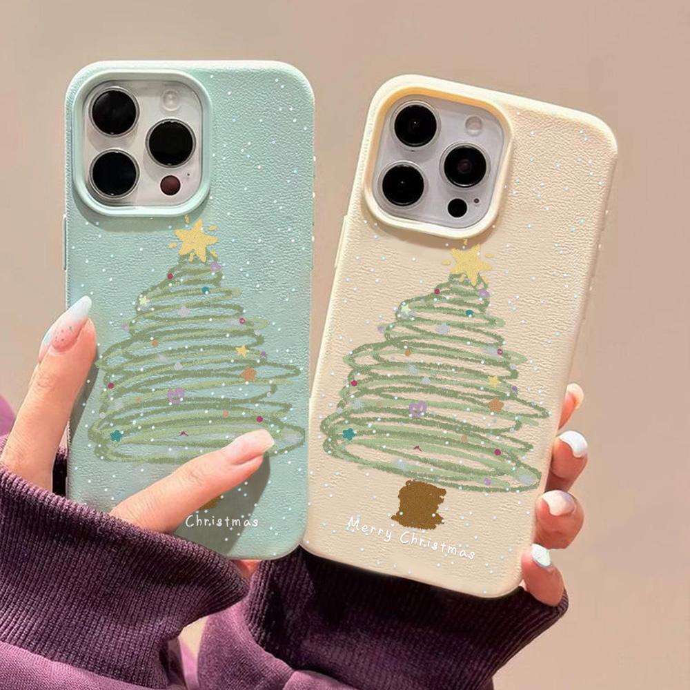 iPhone 11 13 16 Pro Max iPhone XR XS Max 14 15 Pro Max 12 13 Pro Max 16 Plus 13 Pro 14 Pro için Cilt Dostu Telefon Kılıfı Karikatür Boyalı Makaron Renkleri