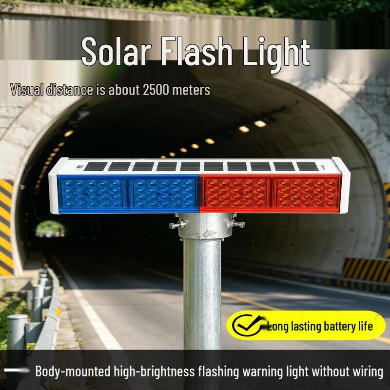 Solar Warning Light Pole Kit