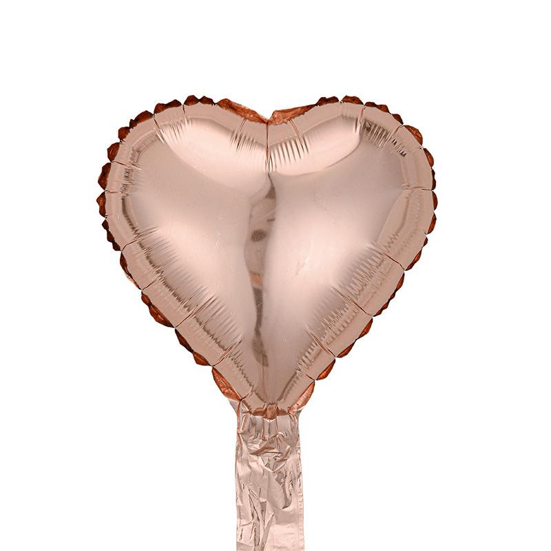 5 Inch Light Plate Love Pentagram Aluminum Film Balloon Small Peach Heart Star Balloon Birthday Wedding Party Decoration