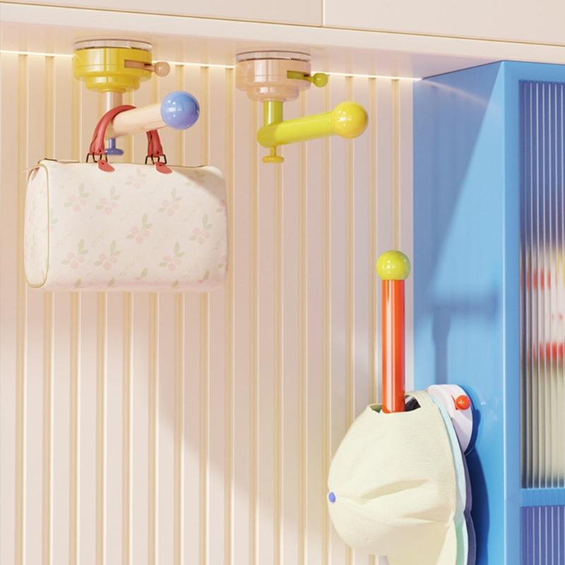 Vibranting Decorative Hook Organizers Holds Multiple Hair Accessories Prevents Tangling Sturdy Plastic Wall Mount