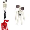 15.7 Inch Siren Head Plush Toy Soft Black And White Horror Stuffed Doll For Kids