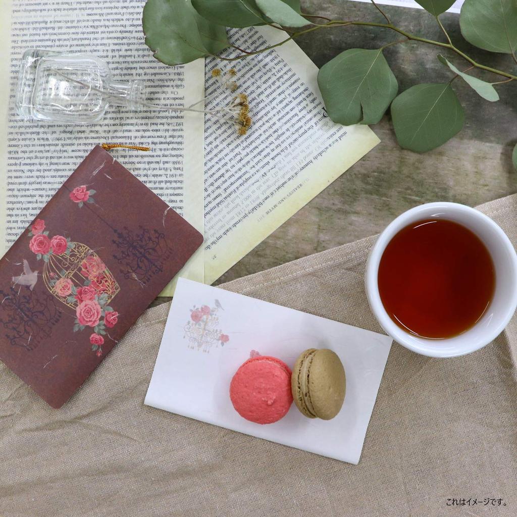 Kamiiso Japanese Washi BiMONDE Sada 2 a Sada starožitné kameje a parfému x 3 Kaishi, Kaishi, (Růže v kleci, Láhev), 20listý