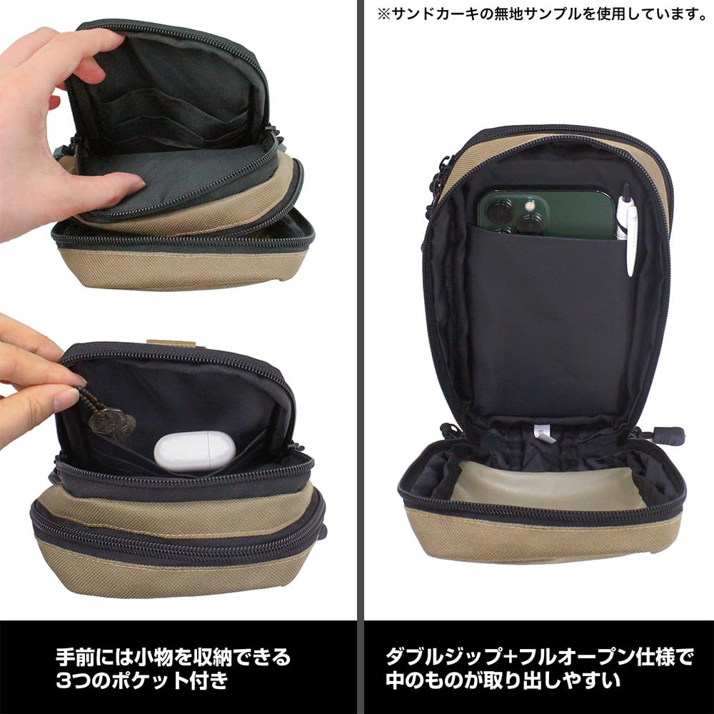2D Cospa Camp SEASON Silhouette Bike Shima Rin Mini Shoulder Pouch BLACK [Official] "Laid-Back 3"
