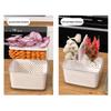 Fruit Storage Containers, Refrigerator Organizers And Storage With Removable Drain Baskets, Lids,