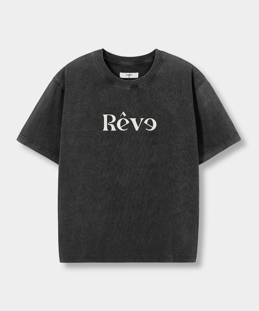 Yujen [Crop/Oversized] Réve Graphic Short Sleeve T-Shirt_3 Colors