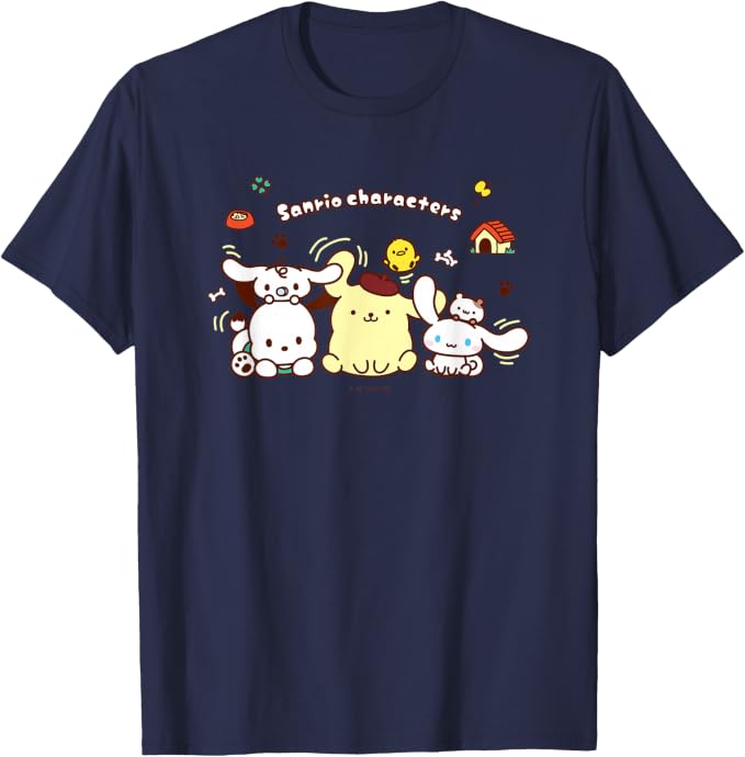 Sanrio Characters Yuru Dog Character T-Shirt