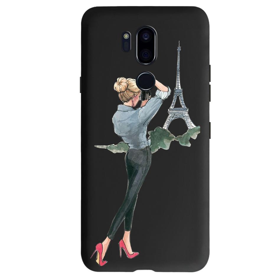 For LG G7 ThinQ Case G710 LM-G710 Cute Cat Butterfly Shockproof Soft Silicone Phone Case For LG G7 ThinQ Back Cover 6.53'' Coque