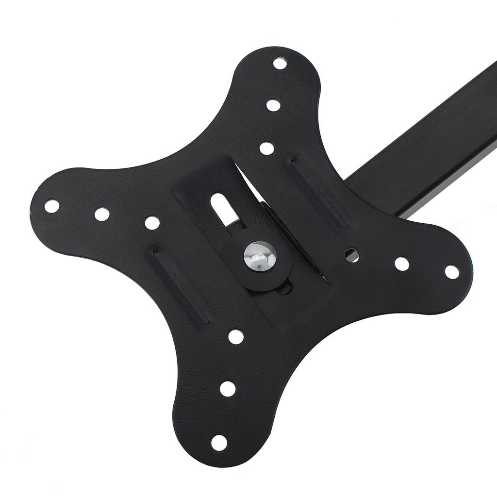 Universal 10KG Load Bearing Adjustable Wall Mount Bracket 15 Degree Tilt Display Support Frame for 14-27 Inch Household Screen Holder