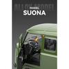1/18 Russian UAZ TRAVELER BUS Alloy Model Car Toy Diecasts Metal Casting Pull Back Sound and Light Car Toys for Children Vehicle