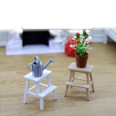 1 Pcs Plastic Kitten Footstool Double-Layer Sit Chair Holding Stool 1/12 Dollhouse Miniature Cat Step Stool