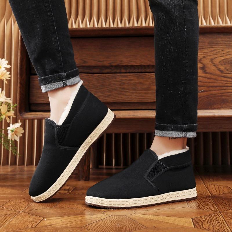 Winter cloth shoes men's velvet thickened cold-resistant warm cotton shoes non-slip casual cotton boots