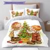 SaraKey Pattern Bedding,Quilt Set Quilt Cover Pillowcase Home Birthday Gift (1 * duvet cover + 2 * pillowcase, without core)