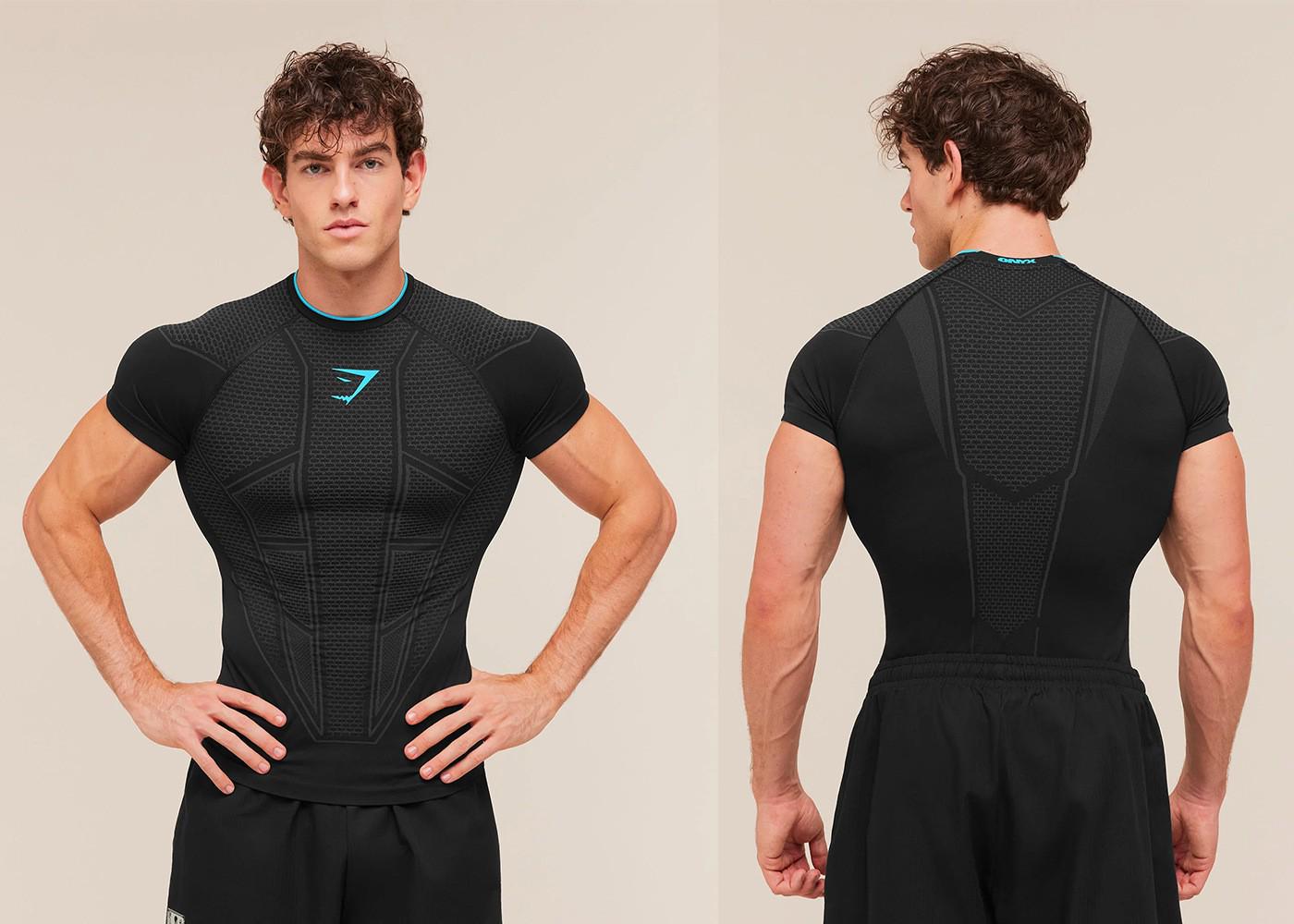 GYMSHARK Onyx V1 Vīriešu Elastīgs Apaļš
