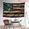 1pc Vintage USA Flag Tapestry Single Sided Soft Polyester Wall Tapestry Living Room Bedroom Dorm Patriotic Decor Nostalgic Gift