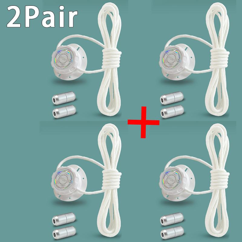 Thick Rope Automatic Shoelaces Swivel Buckle Laces Without Ties Black White Easy Installation Sneakers Shoelace Shoe Accessories