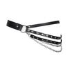 Chic Lady Club Waist Belt - Adjustable Rivet Decorative Belt For Stage Shows And Fashion Outfits 