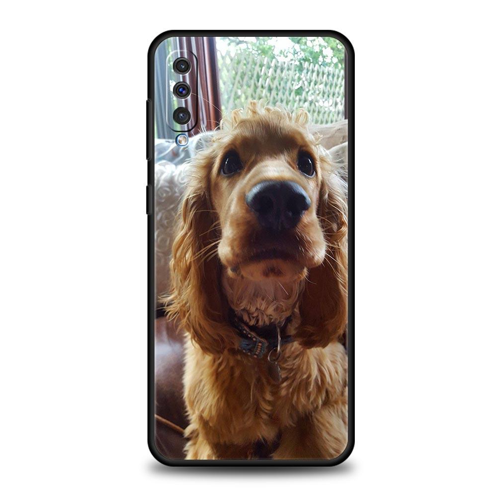 Cocker Spaniels Dog Lovely Case For Samsung A54 A52 A24 A14 A50 A72 A70 A30 A40 A20S A20E A02S A12 A22 A34 A42 A32 5G A04s Cover