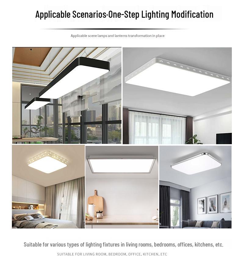 Dimmable LED Ceiling Light Panel: Dual/Triple Color Light Board & Bar