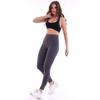 Black Women's Sports Tights Double Pocket Firming Tights Leggings