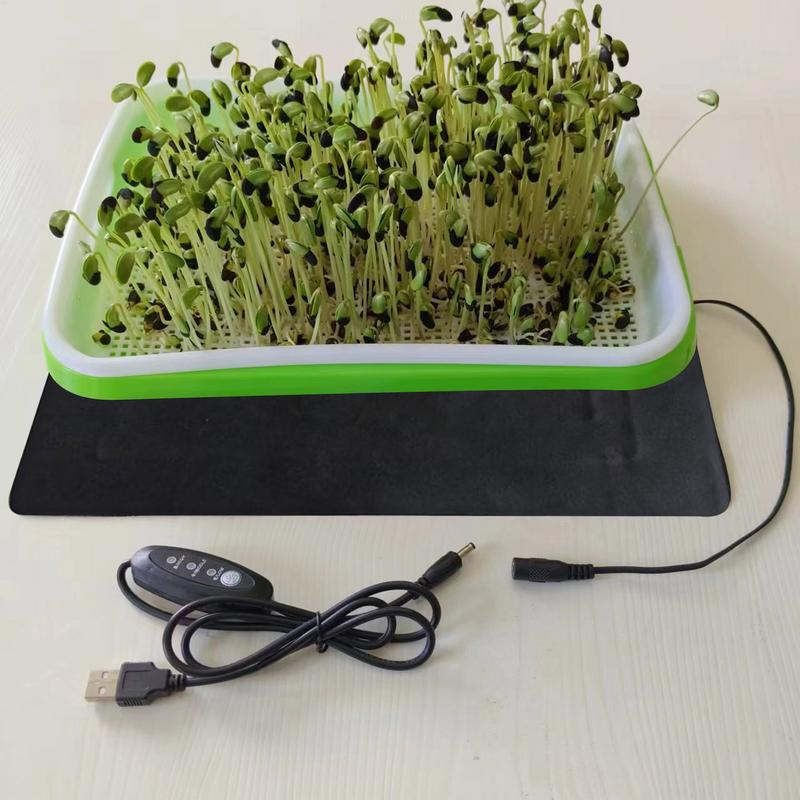 8.5W USB Seedling Heat Mats 3 Adjustable Temp Plant Heating Mats For Seed Starting Brewing Breeding Greenhouses