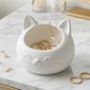 Cat-Shaped Desktop Storage Container Wide Mouth Jewelry Holder Storage Tray  Dressing Table