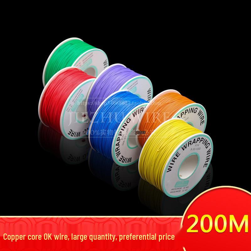 Color-Coded Single Core Tinned Copper Jumper Wires - 8 Colors for Circuit Boards