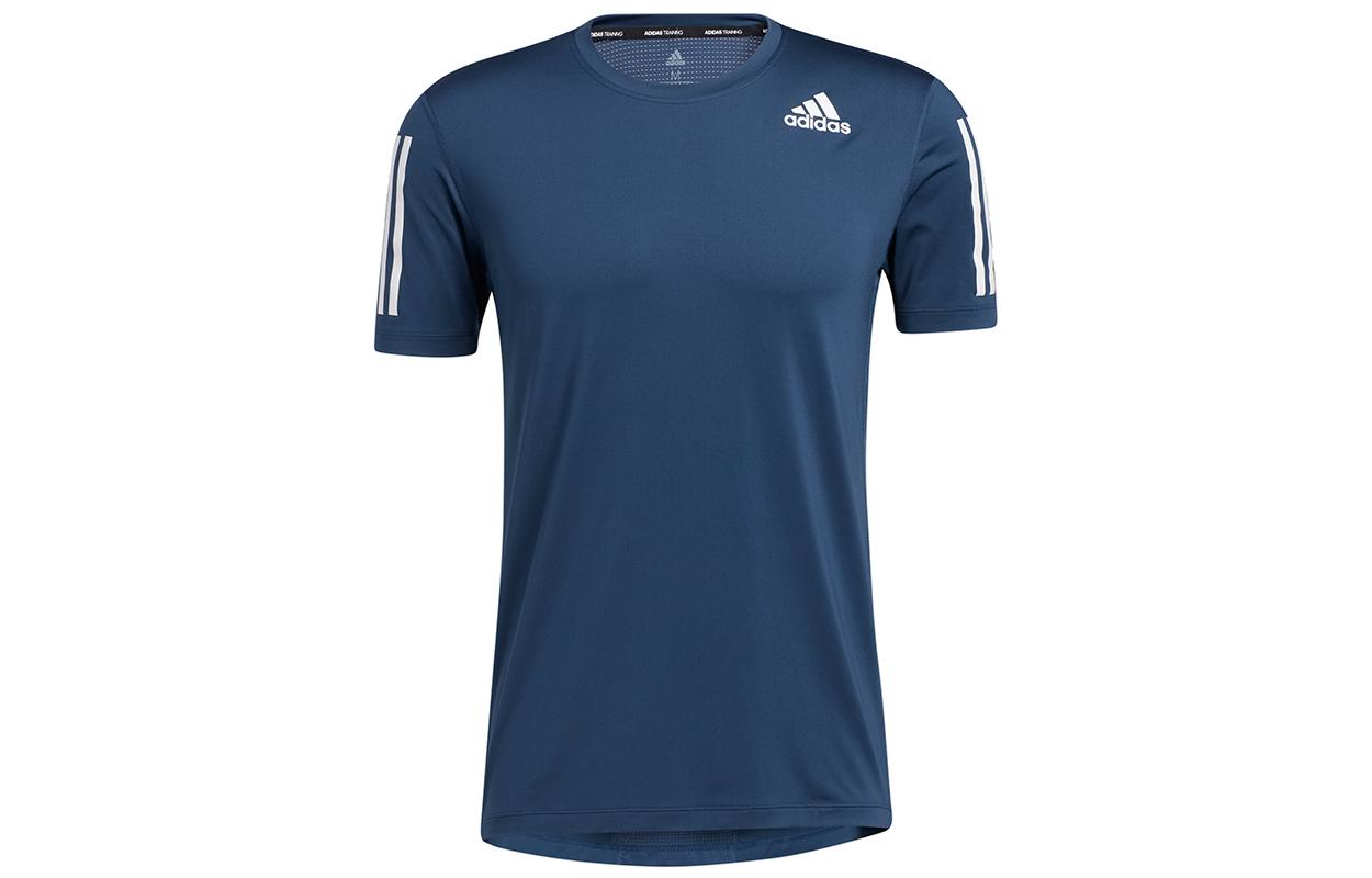 Adidas T Shirts Men s Navy Blue Crew Neck Moderate Straight Fit GM0507 XS