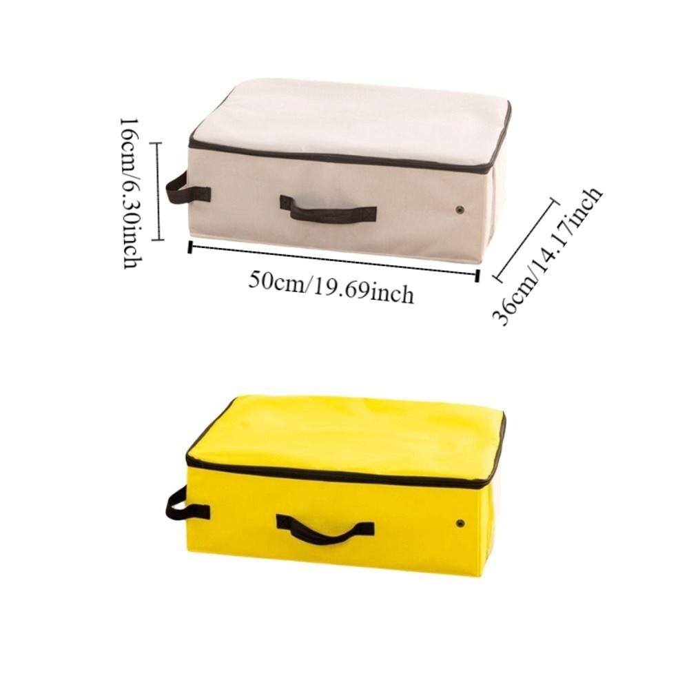 Oxford Cloth Foldable Cat Litter Box Waterproof Large Capacity Travel Litter Pan With Zipped Lid Rectangular Mobile Cat Toilet