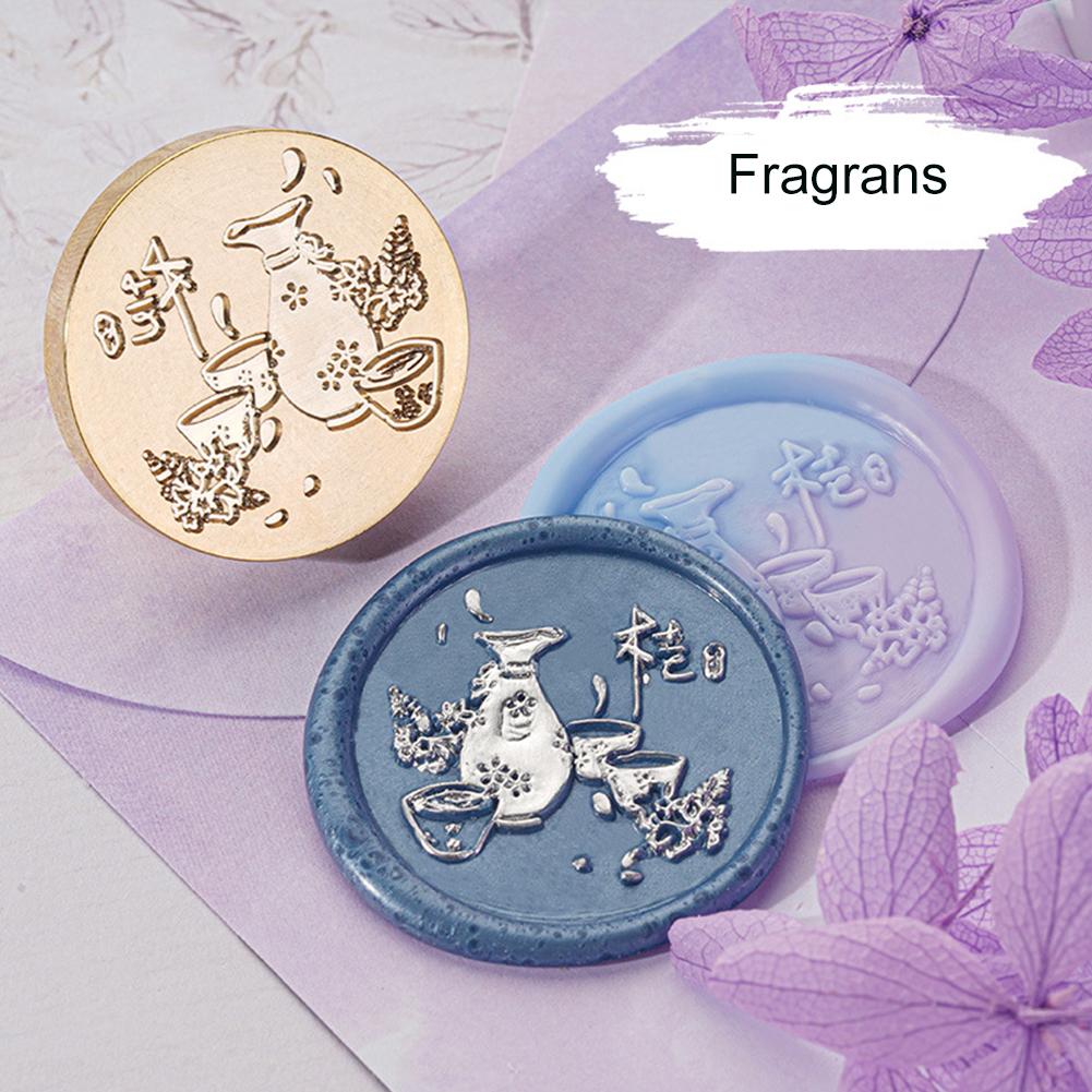 Flowe Art Seal Head Multipurpose DIY Ornamental Round for Packaging Scrapbooking