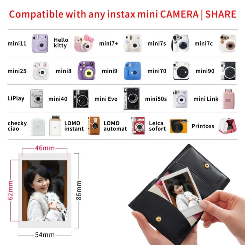10/20 Sheets Fujifilm Instax Mini White Edge Films Photo Paper Films For Fujifilm Instant Mini 11 9 8 25 50s Fuji Camera Paper
