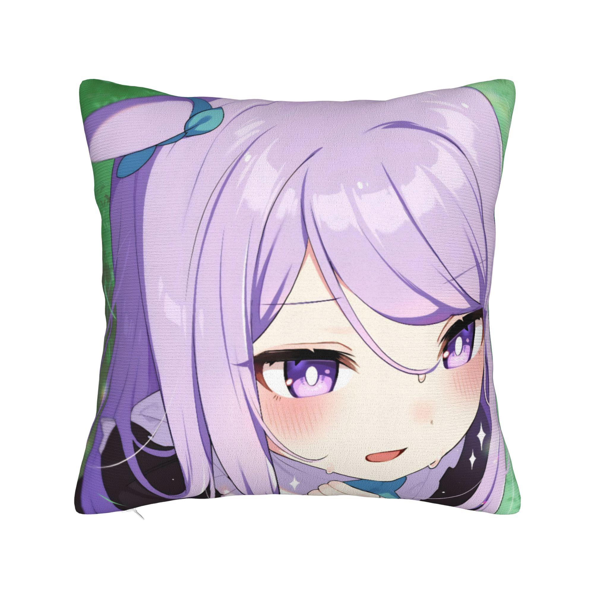 

Decorative Pillow Covers Umamusume Pretty Derby Anime Accessories Car Throw Pillow Case Cover Zipper Multi-Size 12x12Inch