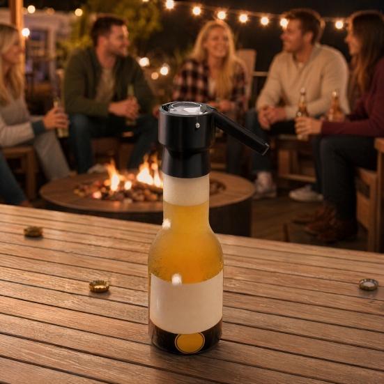 Bottle Opener Easy One-Hand Use Push-Down Design Ejection Bottle Opener for Parties Barbecues