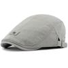 HT4615 Beret Cap Spring Summer Breathable Linen Flat Cap Men Women Artist Painter Beret Hat Male Female Adjustable Mens Berets