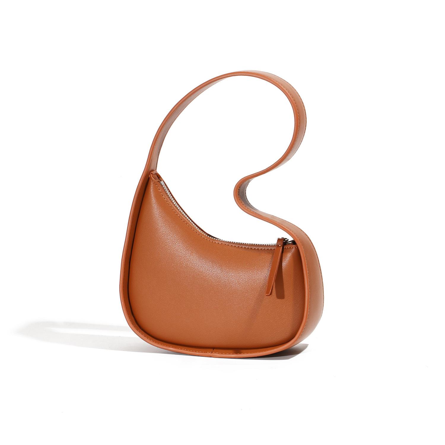 New Women s Handbag: Trendy Instagram-Worthy Tote Bag Retro Minimalist Underarm Bag with Large Capacity Shoulder Bag Caramel
