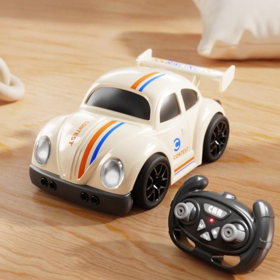 Remote Control Car Toy 3 Modes Smart Sensor Escaping Following Beetle Car Toddlers Boys Educational RC Drift Stunt Car Toy with Sound Light