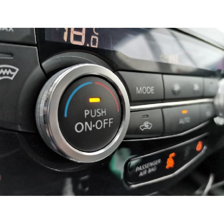 2pcs/set Auto Car AC Climate Control Ring Knob Trim Cover For Nissan Rogue X-Trail Qashqai Car