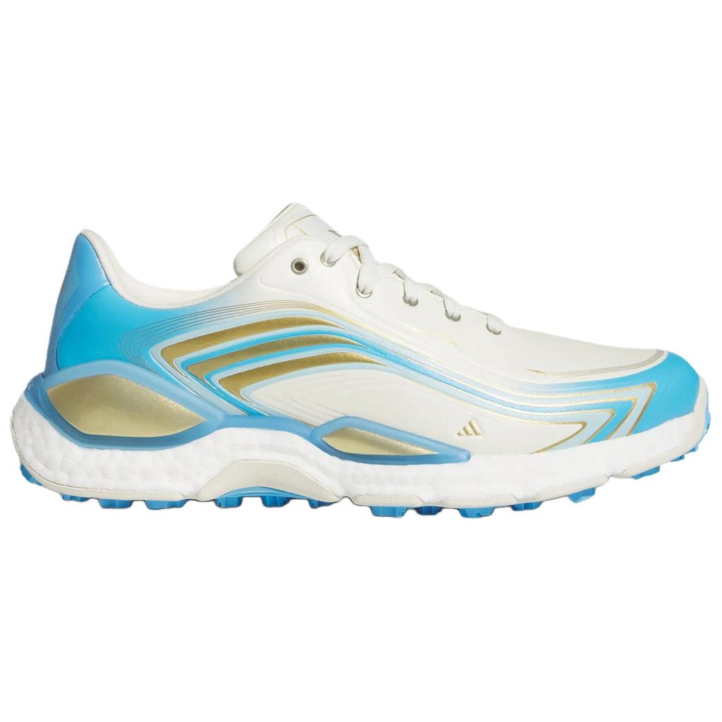 adidas Codechaos Messi Spikeless Golf Ivory Gold Metallic Semi Blue Burst Men Sneakers Tan KJ0956