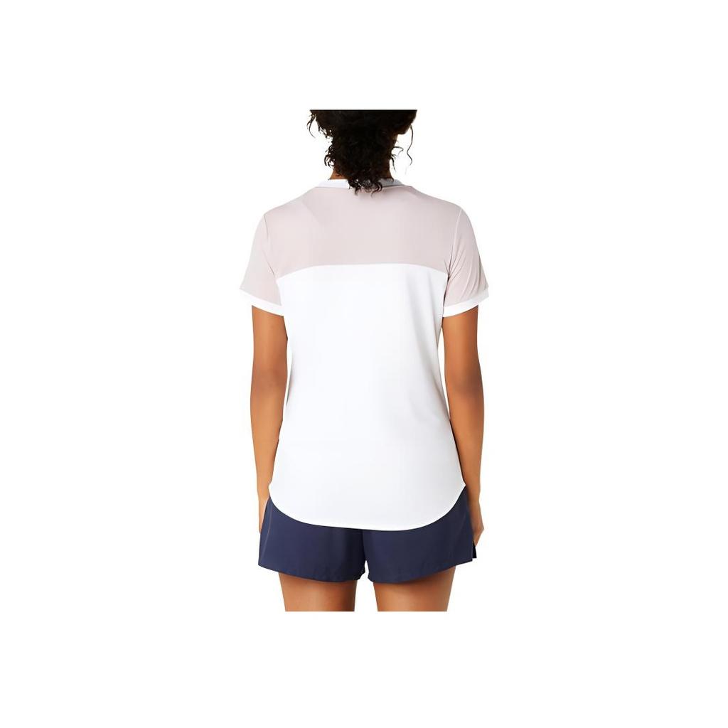 New Asics T Shirt Women's White/Pink 2042A262-108