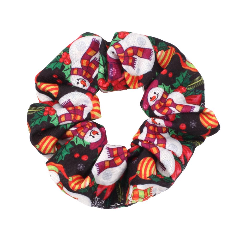 

Рождественский набор колец для волос: Снеговик, колокольчики, шапка Санты, рога оленя, леденец и праздничные аксессуары