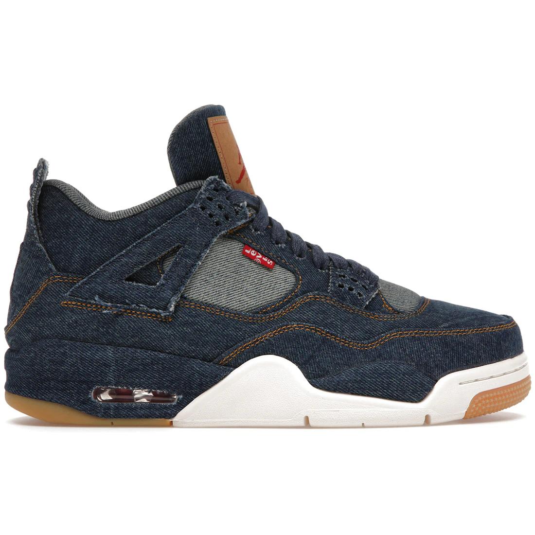

Кроссовки Jordan 4 Retro Levi s Denim (Бирка с логотипом Levi s)(AO2571-401) 40