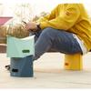 Foldable portable multi-functional storage basket, camping and hiking stool, lightweight and foldable chair, travel, party, barb