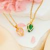 Necklace Women's Exquisite Tulip Zircon Necklace Autumn and Winter Niche Design Sense Light Luxury Fashion Versatile Non-fading Accessories