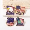 Independence Week Memorial Badge Creative Personality Flag Brooch Clothing Accessories