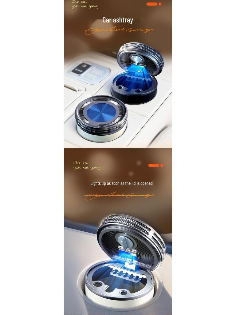 LED Car Ashtray for Subaru XV, Forester, Leone, Outback, WRX, Levorg, and BRZ