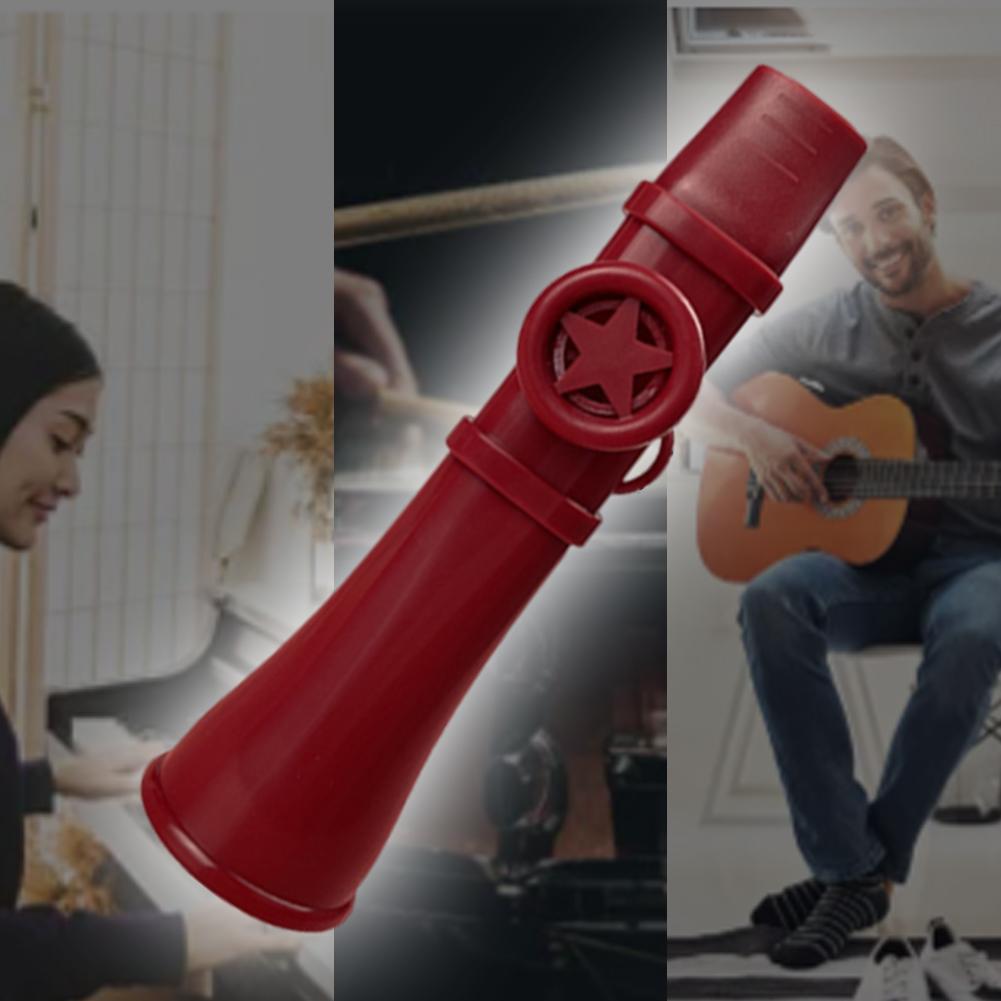 1-5PCS Small Kazoo with Lanyard Portable Musical Flute Adjustable Simple Kazoos Instrument for Adults Beginner Music Lovers