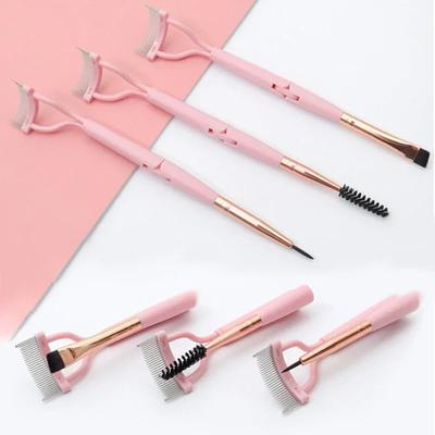 Eyelash Beauty Separator Portable Eyelash Brush Comb Mascara Curl Eye Lash Stainless Steel Eyelash Combing Tools