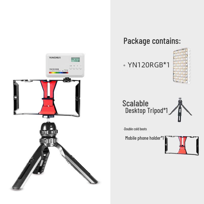 Yongnuo YN120RGB Portable RGB Pocket Light with Adjustable Color Temperature for Live Broadcast, LED Fill, Vlog, and Atmosphere Lighting