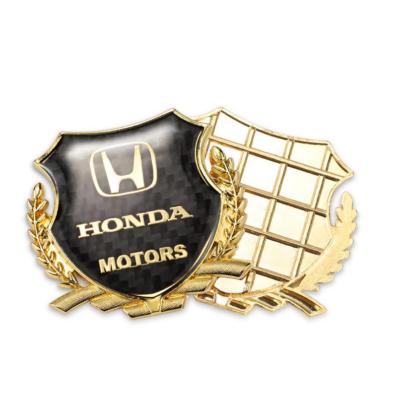 APK1 2Pcs Car Metal Eagle Badge Stickers Decorative Accessories For Honda Civic FIT Accord Prelude CRV 5th City CRZ CRX Jazz HRV