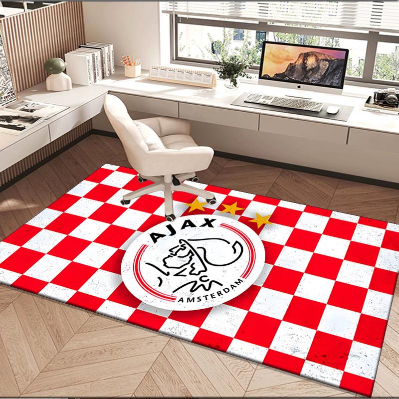 1PC rug Ajax Amsterdam Crest Carpet, Chair Rug,Area Rug for Office Bedroom living rooms bedroom, Doormat decor Christmas fan gifts